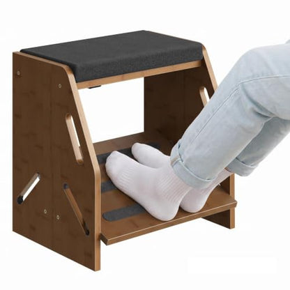 CHOEZON Adjustable Foot Rest Under Desk with Cushion and Non-Slip Design