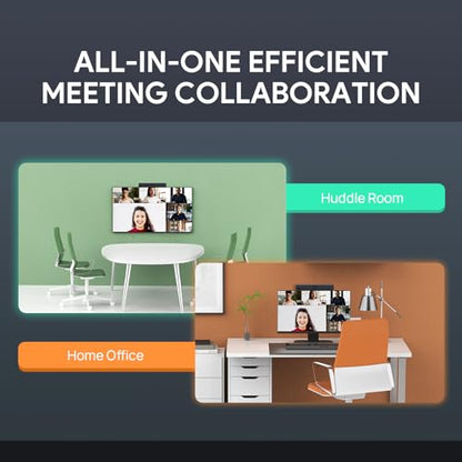 Yealink MeetingBar A10 Conference Room Camera and Microphone Android System | Teams Certified,4K Webcam,120 Angle,AI Auto Framing,Speaker Tracking,Noise Cancellation,8-Mic Array,Zoom Rooms,TV Video Bar - style: NO.2 A10-010 (with system)