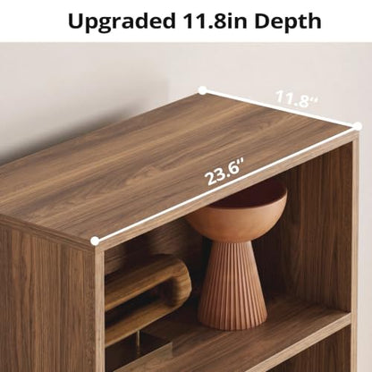 IRONCK Industrial Bookshelves and Bookcases with Doors and Shelves - color: Oak Brown