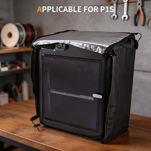 Puikos 3D Printer Dust Cover for Bambu Lab P1S 3D Printer - size: For Bambu Lab P1S