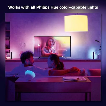 Philips Hue 75" Smart Light Strip - White and Color Ambiance LED Color-Changing TV Backlight - Sync with Television, Music, Gaming - Requires Bridge and Sync Box - size: 75-Inch