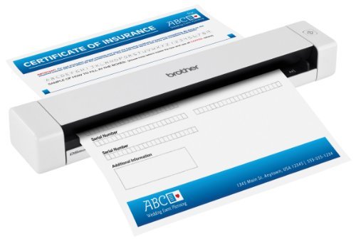 Brother Mobile Color Page Scanner, DS-620, Fast Scanning Speeds, Compact and Lightweight, Compatible with BR-Receipts, Black - style: New Model: DS620