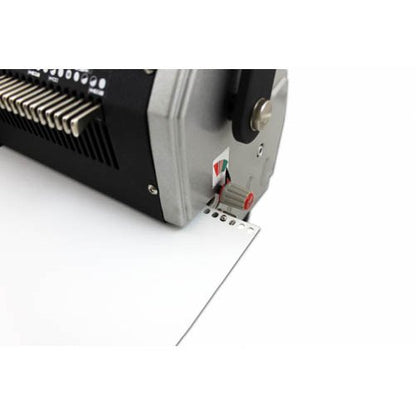 Akiles ACM-ER41+ Model CoilMac-ER Plus Manual Coil Punch with Electric Coil Inserter, Special 4 x 5mm Oval Holes, All 54 Disengageable Pins, Up to 20-Sheet for 20 lbs Paper or 2.6mm for Hardboard | Heavy Duty, Oval Holes, With Electric Inserter