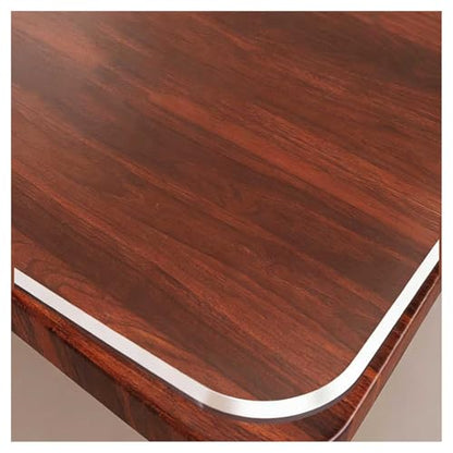 Clear Table Protector Plastic Cloths PVC Night Stand Table Cover Mat 17"x18" 1.5mm Thick Office Desk Mat Shelf Surface Protection Crystal Children Painting Cover Pad Transparent
