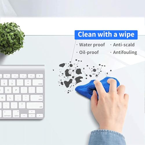 MM MELISEN Clear Office Chair Mats, 0.06" Thick Transparent Heavy Duty Hard Chair Mat for Wood Floors, Rectangular Home Carpet Protector, Can Be Cut (55.1x 98.4in/140 x 250)