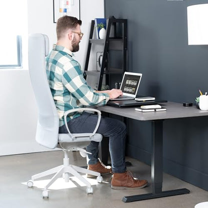 VIVO Black 32 in Single Top Standing Desk Converter, DESK-V032J - color: Black, size: 32"