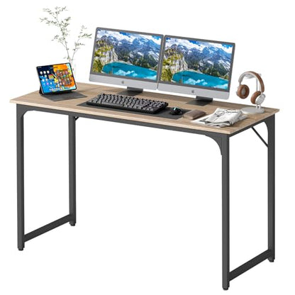 BestOffice Computer Desk,Home Office Desk, Modern Simple Style for Home Office Study Writing (Nature, 47 Inch) - color: Nature, size: 47 Inch
