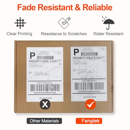 [2 Rolls, 440 Labels] 4”x 6” Postage Thermal Shipping Labels 4x6 Thermal Labels Roll Compatible with Dymo 4XL 1744907 LabelWriter - size: 2 pack