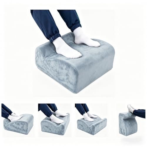 Foot Rest for Under Desk at Work, Ergonomic Footrest Multifunctional 3-Tier Foot Stool, Support Foot Pillow for Office Chair Gaming Chair Leg Elevation Pillow (Ivory, One Size) - color: Ivory