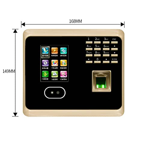 UF100 WiFi IP Face Recognition Fingerprint Time Attendance Machine Time Clock for Employee Small Business,