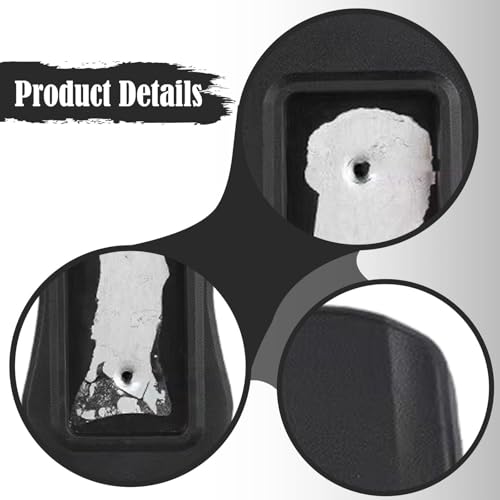 Milageto 2X Office Chair Armrest Pads Replacement PU Leather Universal Accessories Comfortable Water Resistant Office Chair Arm Rest, Style B
