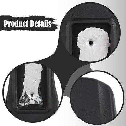 Milageto 2X Office Chair Armrest Pads Replacement PU Leather Universal Accessories Comfortable Water Resistant Office Chair Arm Rest, Style B