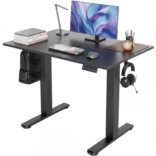 Claiks Electric Standing Desk, 40x24 Inch, Black - color: Black, size: 40 Inch