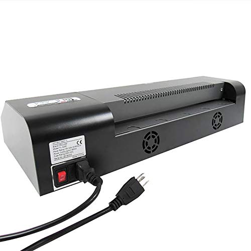 12.5" Pouch Laminator with Variable Temperature and Speed | Compatible with 3 Mil - 10 Mil Thermal and Cold Pouches | Laminates Documents & Photos | Low to Medium Volume Use | 1-Year Warranty