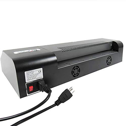 12.5" Pouch Laminator with Variable Temperature and Speed | Compatible with 3 Mil - 10 Mil Thermal and Cold Pouches | Laminates Documents & Photos | Low to Medium Volume Use | 1-Year Warranty