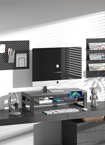 Computer monitor stand (USB Hub Fast Charging Version, Two-layer 550mm) - color: USB Hub Fast Charging Version, size: Two-layer 550mm