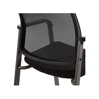 Union & Scale Guest & Reception Chair, Fabric, Black, 2-Pack | Comfortable seating for reception areas and everyday office use.