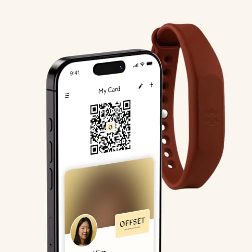Blinq NFC Digital Business Card - Wristband - Tap to Share (Red) - color: Red