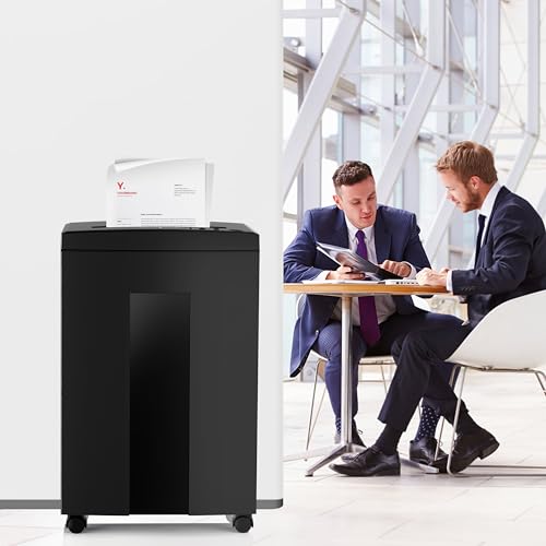 WOLVERINE SD9113 P4 Cross Cut Paper Shredder, Quiet,18 Sheet, 60 Min, Black - color: Black