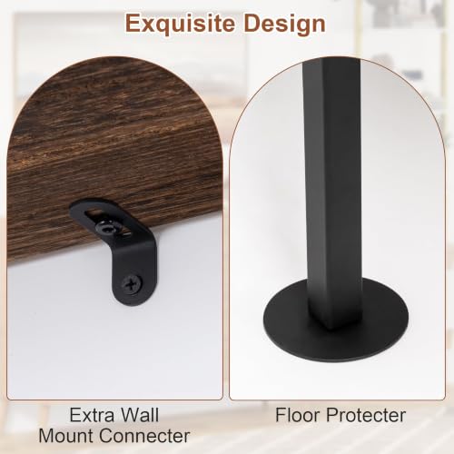5-Tier Bookshelf,Solid Wood Narrow Bookcase Set of 1,Wall Mount Ladder Shelf,Wooden Storage Shelves for Bedroom,Home Office,Living Room,Dark Brown - color: Solid Wood Dark Brown-1pc