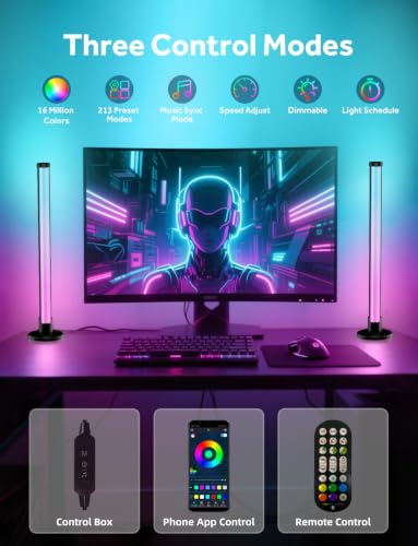 Smart LED Light Bars, Gaming Lights RGB IC Light Bar for Room, TV Backlight - size: 17.3 inch
