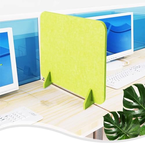 Desk Privacy Divider, Desk Divider Acoustic, Desktop Privacy Panel Acoustic Partition, Reduce Noise and Visual Distractions, Home Offices Libraries Classroom(Yellow,40x50cm) - color: Yellow, size: 40x50cm