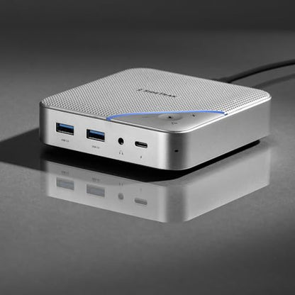 SideTrak Speakerphone Hub | Portable Audio Docking Station with 360° Sound Input and Smart Noise Cancellation | Conference Speaker and Microphone | Office Speaker and Speakerphone for Laptop