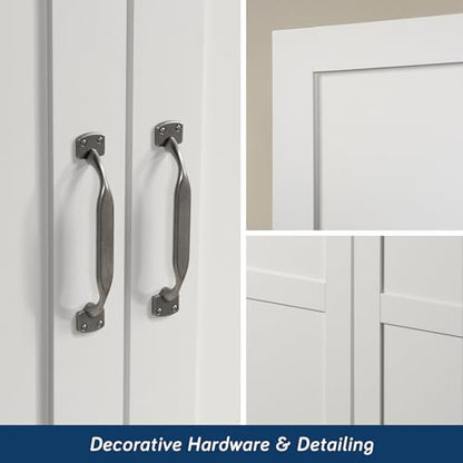 Sauder Select Storage Cabinet/ Pantry cabinets, White finish - color: Soft White