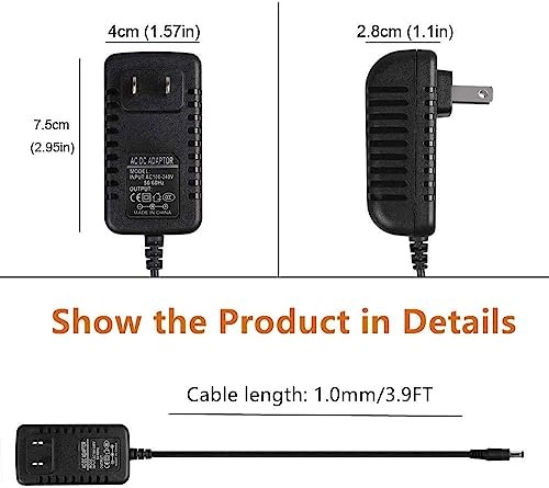 24V AC/DC Adapter Compatible with Xerox Visioneer D35 XD35-U XDS-P XD35U XDSP Duplex Portable ADF Color Document Scanner 37-0105-000 370105000 24VDC Power Supply Cord Cable Battery Charger