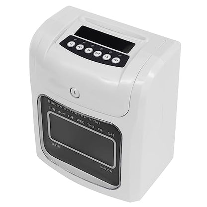 Calculating Time Clock，Staff Check in Out Machine with LCD Display,Automatic Time Calibration,Small Business Punch Pak, Up to 50 Employees, Includes 50 Time Cards and 1 Security Key