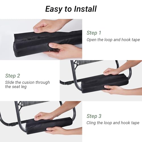 Footrest Cushion for Anti Gravity Folding Recliner, Zero Gravity Chair Cushion for Foot Rest, Footrest Padding for Patio Lawn Outdoor Chair