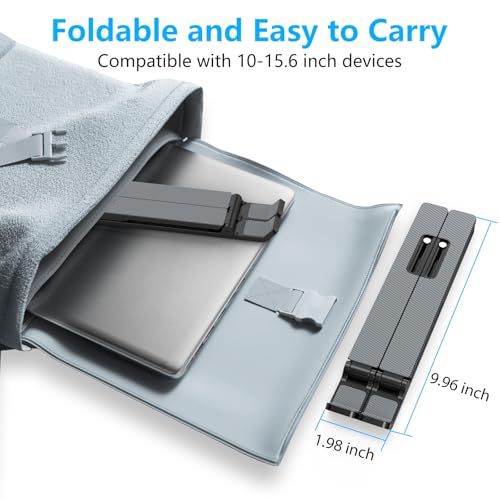 Adjustable Laptop Stand, Portable Laptop Riser for Desk