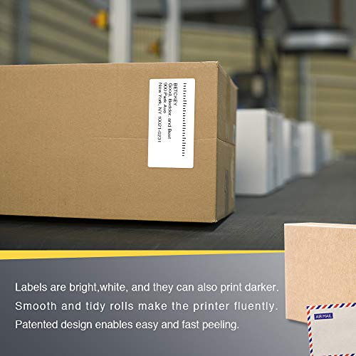 BETCKEY - 4" x 2" (102 mm x 51 mm) Thermal Labels, [10 Roll/7500 Labels] - color: 10-rolls (7500 Labels)