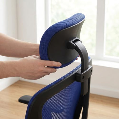 Lurrose Office Chair Headrest Attachment: Detachable Neck Support for Computer Desk and Office Work Chairs - Adjustable Height Extender Headrest 11x8.6