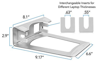 Mount-It! Vertical Laptop Holder for Desk, 2-in-1 Aluminum Laptop Stand