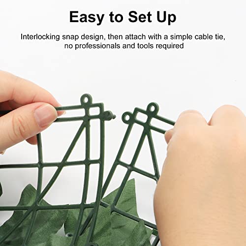 Artifical Ivy Privacy Fence Screen, 47.2x157.5in(51sqft) Faux Ivy Vine Leaf | Artificial Hedges Greenery Backdrop Wall for Balcony Indoor Outdoor Garden Fence Decor - size: 47.2x157.5(51sqft)