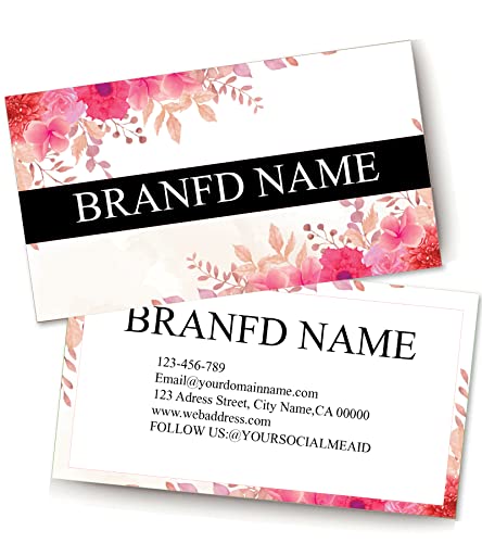 Personalized Design Business Card 3.5" x 2" 200 pcs - Recycled or Matte Card Stock - Custom Premium Business Cards with Logo Two Sided - color: Colorful-J