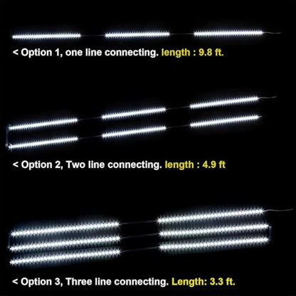 WOBANE Under Counter Light, Dimmable LED Under Cabinet Lighting, 6 PCS LED Strip Light Bars with Remote Control for Kitchen,Shelf,Pantry,Showcase,Desk,Cupboard 6000K White