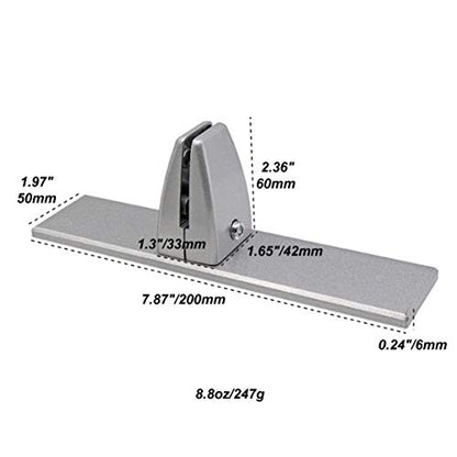 Sneeze Guard Clamp Bracket 4 Pcs Shield Base for Countertops, Heavy Duty Aluminum Partition Stand for Clear Acrylic Desktop Reception - color: Table-side-4pcs