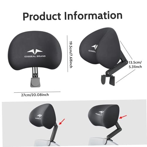 Office Chair Headrest Attachment,Office Chair Headrest,Office Chair Headrest Attachment Universal Head Pillow for Chair Support for Office Chair Memory Foam Mesh Head Pillow Head Rest