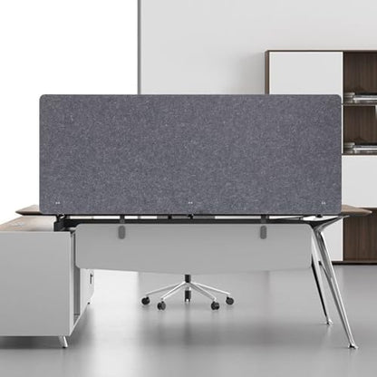 1 PCS Acoustic Desk Divider Privacy Panel Desk Divider Desk Partition Noise Reducing Mounted Sound Proof Dividers for Office Reduce Noise and Visual Distractions 59.1" x 23.8" Grey - size: 1 PCS 59.1"*23.8" Grey