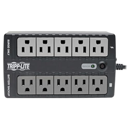 Eaton Tripp Lite Series INTERNET550U Small UPS Battery Backup & Surge Protector, 550VA / 300W, 10 Outlets, Computer Uninterruptible Power Supply Units for PC, 3-Year Warranty & $100,000 Insurance - style: 550VA