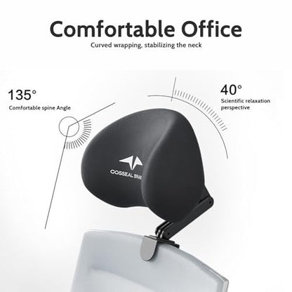 The Office Chair headrest Attachment Universal, can Adjust The Height, inclination, and Distance Between The Front and Back. for Ergonomic Office Chairs