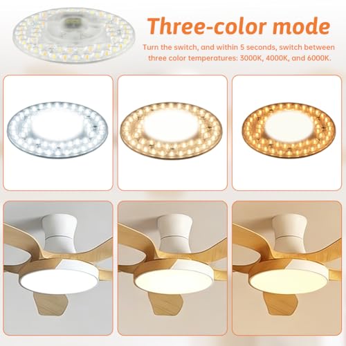 4.92" Ceiling Fan Led Light Replacement, 18W 3CCT Memory