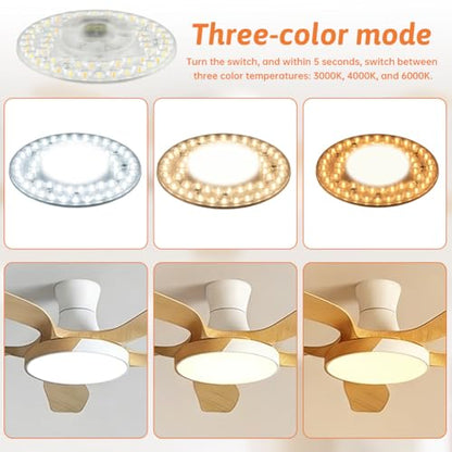4.92" Ceiling Fan Led Light Replacement, 18W 3CCT Memory
