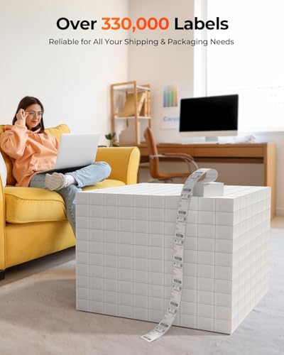 MUNBYN Bluetooth Thermal Label Printer, Wireless 4x6 Shipping Label Printer - color: White