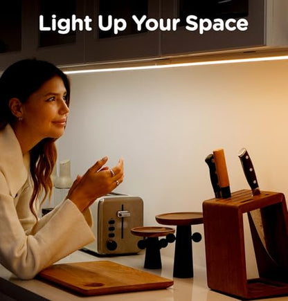Under Cabinet Lighting Plug in, Dimmable 3CCT 3000/4000/5000K AC120V Super Bright Ultra Slim Linkable LED Counter Lights for Kitchen, Shelf, Closet, Cupboard, White 12 inch 1Pack - size: 12 Inch