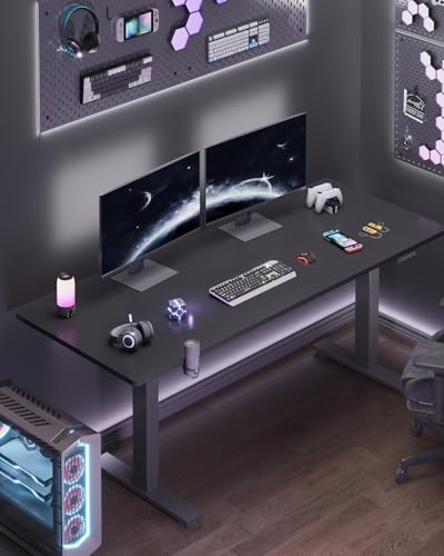 FLEXISPOT 79x32 Inch Electric Standing Desk, Black - color: Black, size: 79"x32"