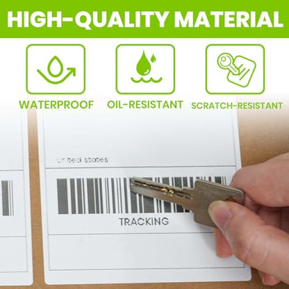 ADHES 4x6 Thermal Shipping Labels 10 Pack – 220 Labels Per Roll, 2200 Total
