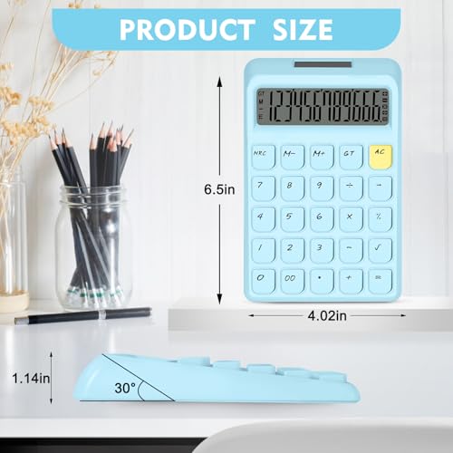 Cute Calculator, Calculators Desktop, Blue Calculator Big Buttons - color: Blue
